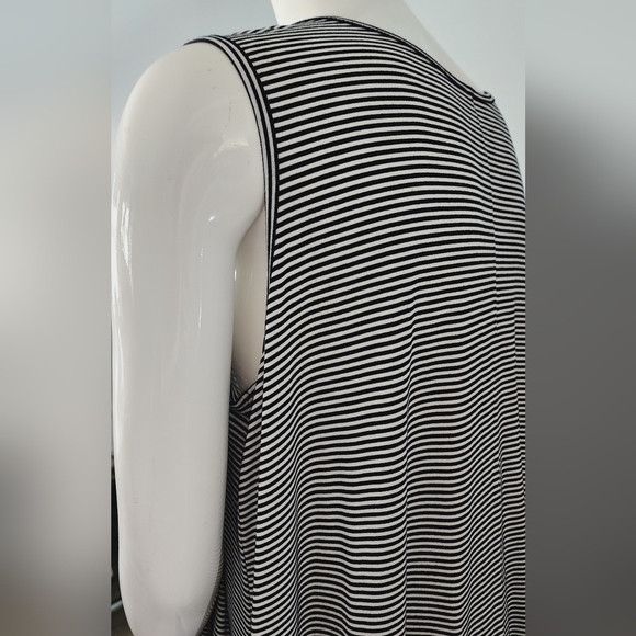[1X] Nyah Black & White Stripe Tank Dress - Picture 7 of 10